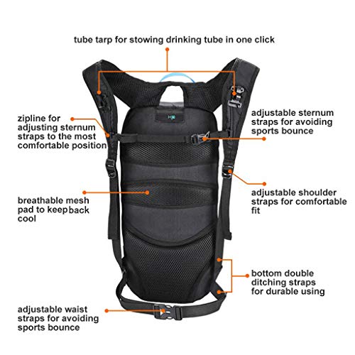 Bike Backpack Small Mountain Biking Backpack Lightweight 6l Daypack - MTB Cycling,Hiking,Skiing,Snow Bicycle,Snowboard - color: Green