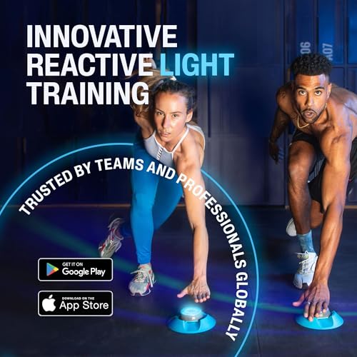 BlazePod Reaction Training Kit Smart Pods for Speed, Agility & Cognitive Drills - Pro-Level Training for Athletes, Trainers, Therapists & Coaches - App Access Included (4 Pods) - color: 4 Pods | Starter Bundle