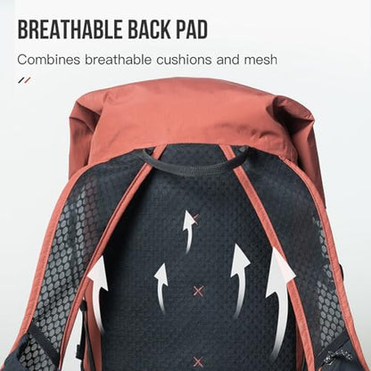 AONIJIE Large Hydration Backpack 22L Hiking Daypack Back Trail Running Hiking Pack Climbing Lightweight - color: Red