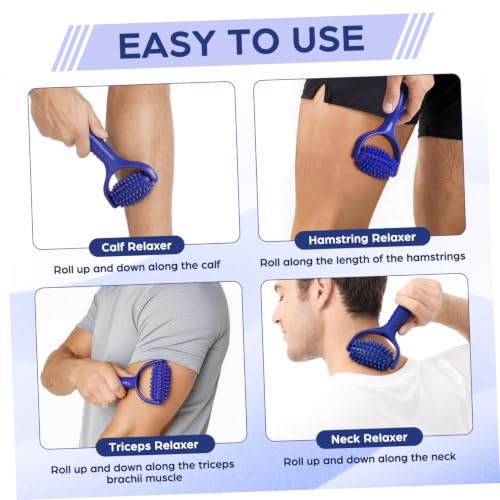 HOMSFOU Handheld Muscle Massage Stick Roller for Legs and Back, Comfortable Abs and PVC Material, Reduces Muscle Fatigue, for Yoga Enthusiasts and Exercise