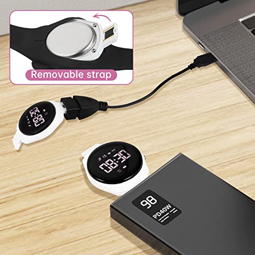 Kids Watch, Digital Watch, Sport Watch with Alarm Clock, Stopwatch, Waterproof Fitness Tracker with No App for Ages 5-12 Children (MEHeipin-Black Pink)