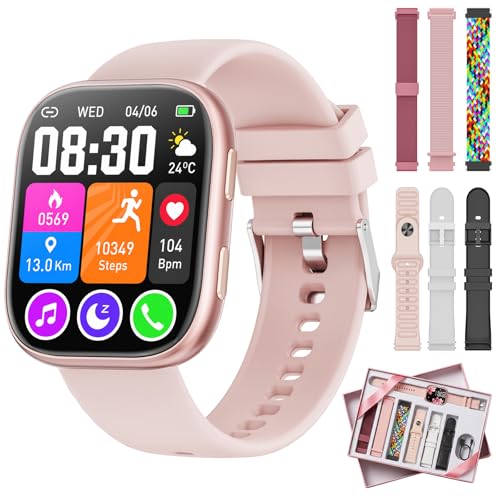 Mingtawn Smart Watches for Women Men with 7 Interchangeable Bands,1.83" HD Smart Watch with Heart Rate/Sleep Monitor,Fitness Watch with Bluetooth Call,120+ Sport Modes Activity Tracker Bands Gift Set