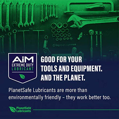 Planet Safe AIM Extreme Duty Lubricant (Small Bundle 1oz + 4oz) Made in The USA. Multi-Purpose for Home, Garage, Doors, Hinges, Gym Equipment - Penetrates, Cleans, Lubricates, Protects, 3 in 1 Oil - size: AiM | Bundle | Small