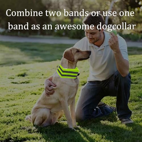 Reflective Bands for Arm - color: Green