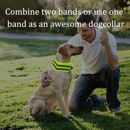 Reflective Bands for Arm - color: Green