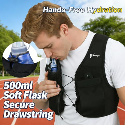 Running Vest for Women Men, Lightweight Hydration Vest for Training Runs - size: Large-XLarge