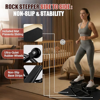 Rock Stepper Side to Side, 300 LBS Capacity, Side Stepper Exercise at Home