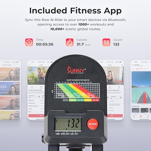 Sunny Health & Fitness Row-N-Ride Squat Assist Trainer for Home Exercise - color: Dark Grey