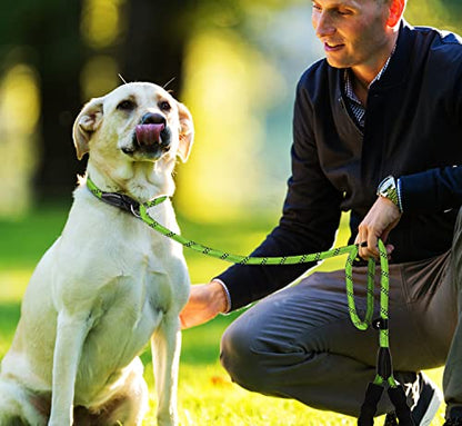 Dog Leash, 6 FT Heavy Duty Dog Leashes with Comfortable Padded Handle,Green - color: Green, size: 6 Feet x 1/2 Inch