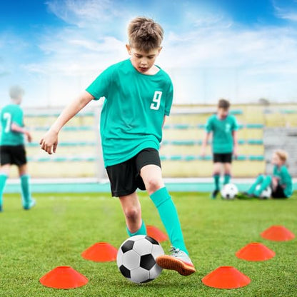 VAVOSPORT Kids Soccer Goals for Backyard Set of 2,Soccer Training Equipment - color: 1-Black, style: 7 ft x 5 ft
