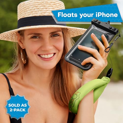 Nordic Flash Floating Wrist Strap (2-pack) for Phone & Action Camera - Compatible with GoPro Hero 13, Insta360 X4, DJI Action 5 Pro, OM System TG-7, Kodak PixPro WPZ2 & iPhone - Pink & Green - color: Pink & Green