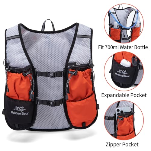 Lightweight Running Vest for Women & Men Hydration Backpack Pack with 1.5L Water Bladder Bag Running Gear Accessories for Hiking Marathon Trail Cycling
