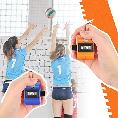 Kathfly 16 Pcs Handheld Clicker Counter 4 Digit Mechanical - color: Multicolor
