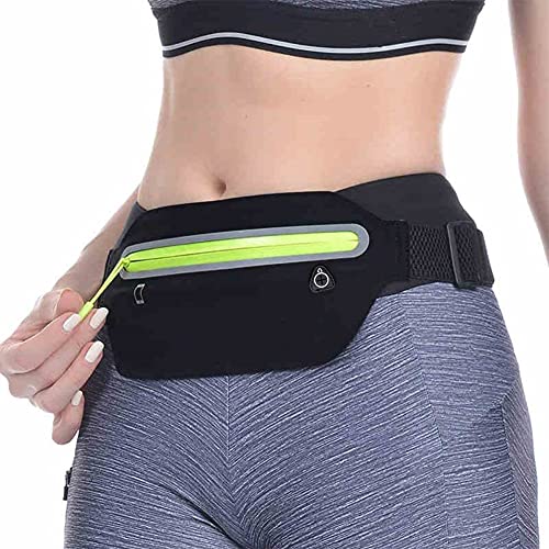 Running Belt,Slim Running Fanny Pack Waterproof Runner Workout Exercise Phone Waist Pack Belt Pouch Bags for Women Men iphone Gym