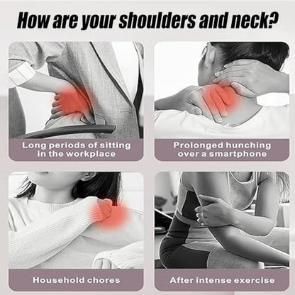 6-Wheel Handheld Massage Roller for Muscle Pain Relief (Blue)