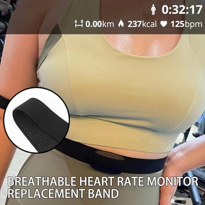 Heart Rate Monitor Replacement Chest Strap Compatible with Polar H10 H9 H7, Breathable with Ventilation Holes for Polar Garmin Sensors