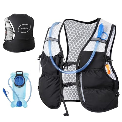 AGPTEK Hydration Running Vest with 2L Water Bladder for Men Women, Lightweight & Adjustable Running Vest for Runner Walking Hiking Marathon Cycling Jogging Trail Race - size: Medium
