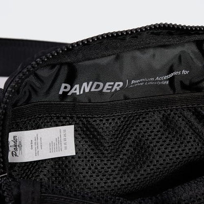 Pander Two Way Zipper Fanny Pack Nylon Everywhere Belt Bag for Women, Water Repellent Waist Packs, Crossbody Bags with Adjustable Strap (Black). - color: Black