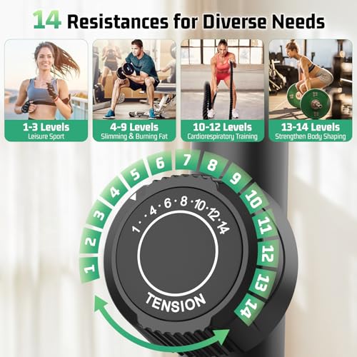 ANCHEER Elliptical Machine for Home,Hyper-Quiet Magnetic Elliptical Trainer - color: Deep Black