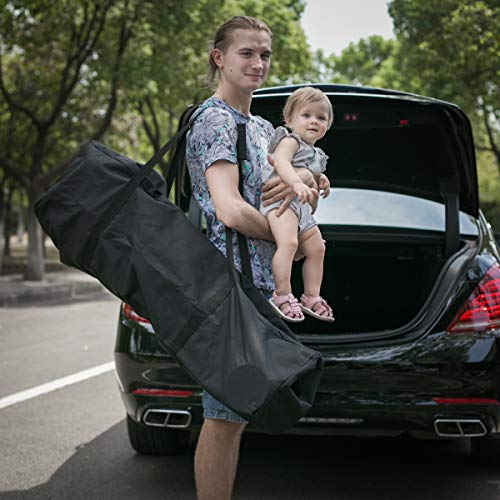 INFANZIA 45in Large Travel Duffel Bag, 600D Water Resistant Foldable, 115L - size: 45x12x13 inch-115L