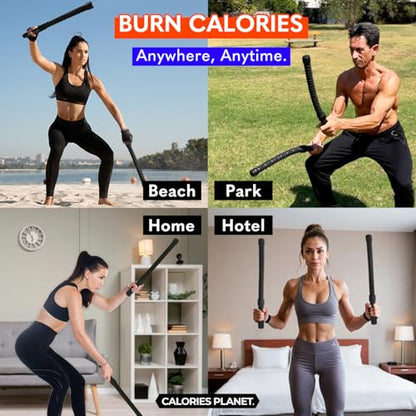 X1 Weighted Ropeless Battle Ropes, Heavy-Duty Cordless Battling Ropes