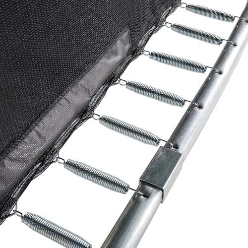 JumpKing Rectangle Trampoline w/ 2 Basketball Hoops & Breakaway Rim 10'x15'