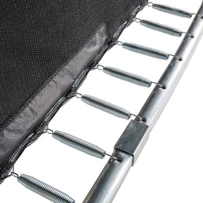 JumpKing Rectangle Trampoline w/ 2 Basketball Hoops & Breakaway Rim 10'x15'