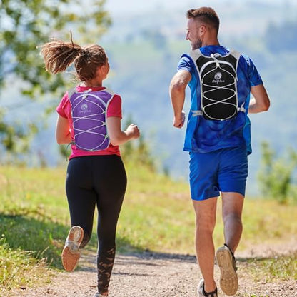 Ouplea Small Running Hydration Backpack Hydro Vest with 2L Water Bladder - color: Purple