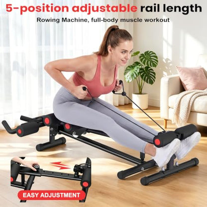 RELIFE REBUILD YOUR LIFE AB Workout Machine Adjustable Ab Trainer Machine - color: Black-1