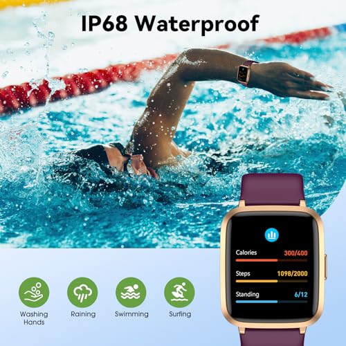 Fitness Tracker Watch with Heart Rate, Activity Tracker, Pedometer Watch - color: Purple