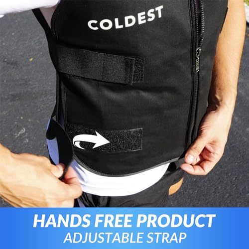 Coldest Cooling Jacket, Reusable Ice Packs for Hot Weather, Ice Vest for Men & Women, Cycling, Running, Athletes - size: Small