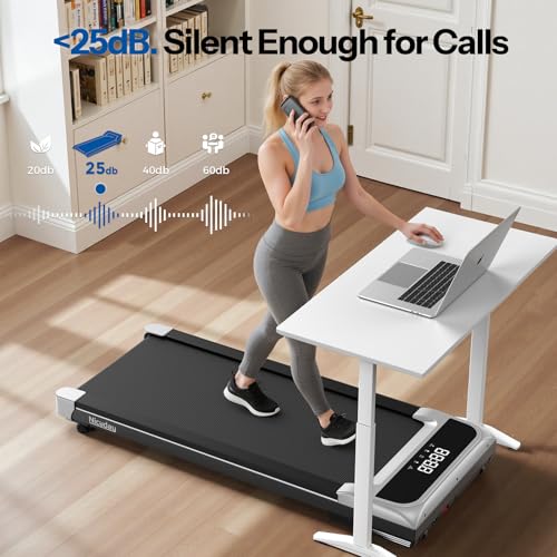 Niceday Walking Pad Treadmill with 10% Auto Incline, 400lbs Weight Capacity, Under Desk Treadmill for Home Office, 3HP Brushless Ultra-Quiet