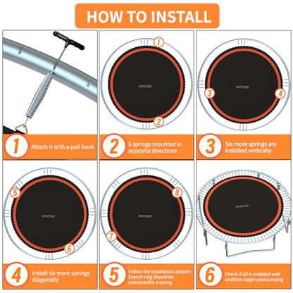 Trampoline Mat Replacement，Fits 14ft Frame, with72/80/84/88/96 Rings for Choose,Fits 5.3"-8.5" Springs, Trampoline Mat Diameter 11.97ft-12.56ft，Spring and Frame not Included - style: 84 Rings & 150.8"Diameter Mat-Fits 5.3"-5.7" Springs