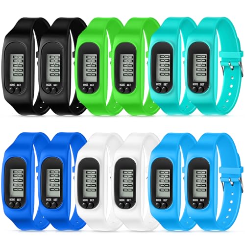 Geyoga Walking Running Pedometer Watch - color: Cool Neutral Multi