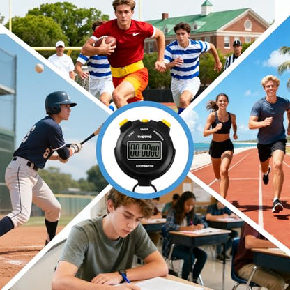 Digital Simple Silent Stopwatch Timer for Sports: Stopwatch Only