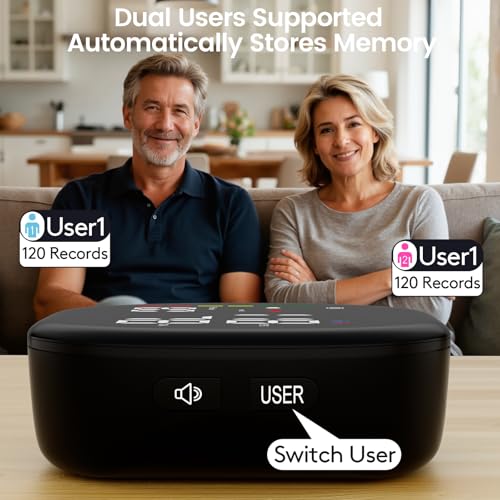 Double love Wrist Blood Pressure Monitor for Home Use - Black