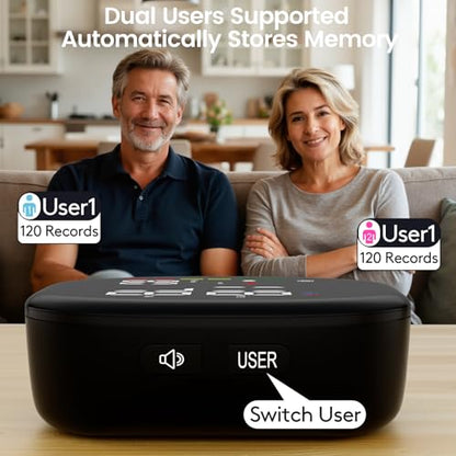 Double love Wrist Blood Pressure Monitor for Home Use - Black