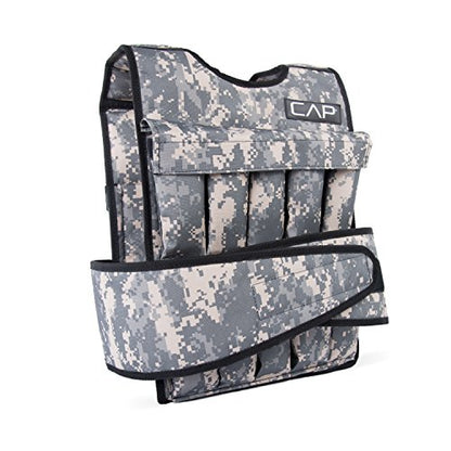 CAP Adjustable Weighted Vest 20–150 lbs for Strength Training, Running & Workouts, Weight Vest for Men & Women, Fitness Training Vest - style: 40lbs-B