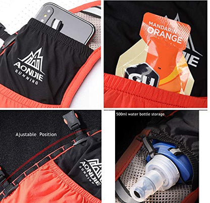 Lovtour Hydration Race Vest,2.5L Running Vest Lightweight Pack with 2 Soft Water Bottles Bladder for Marathoner Running Race Cycling Hiking Camping Biking