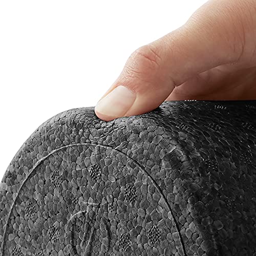 Philosophy Gym 18" High-Density Foam Roller for Exercise, Massage, Muscle Recovery - Round, Black - color: Black, size: 18 Inch