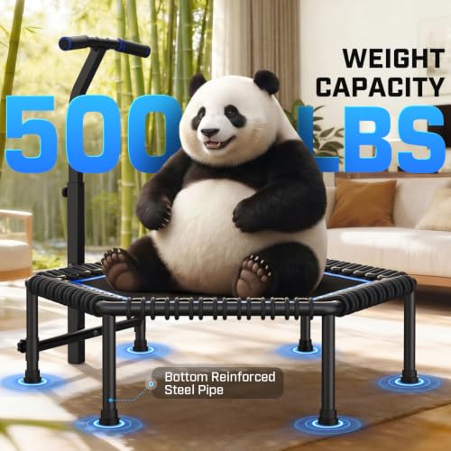 ANCHEER 50'' Trampoline-Fitness Rebounder for Adults-Indoor/Home - color: Blue