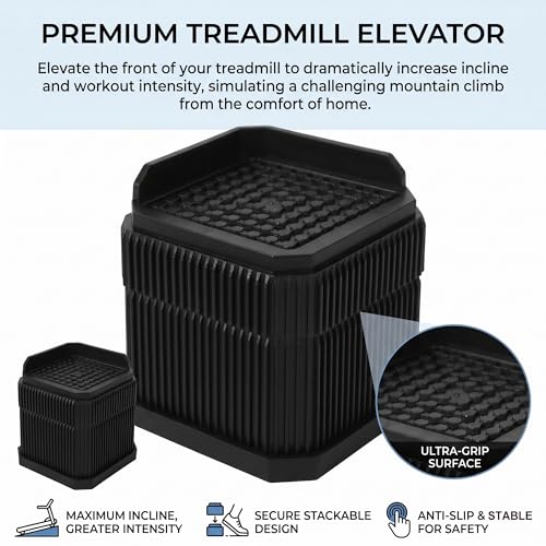 Custom Treadmill Incline Riser Blocks: Adjustable 1/2/3/4/5/6 Inch Height