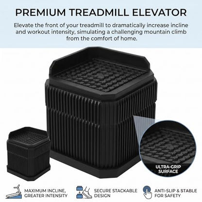 Custom Treadmill Incline Riser Blocks: Adjustable 1/2/3/4/5/6 Inch Height