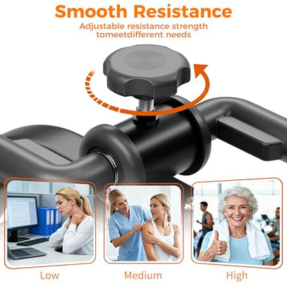 RYGEO Pedal Exerciser Mini Exercise Bike for Leg and Arm Recovery Exercise Lightweight and Portable Floor Bike - color: Black
