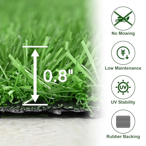 Yescom Sports Sled Strips Turf Gym Turf Flooring for Weight Sled Push Gym - size: 0.8"H-3'x33'(100Sq.Ft)