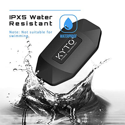 KYTO Heart Rate Monitor Chest Strap - ANT+ & Dual Bluetooth 4.0 HR Sensor, IP67 Water-Resistant, Compatible with Peloton, Zwift, Garmin, Precise HR Tracker for Running & Cycling - color: Black- Style B