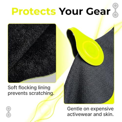 Magnetic Reflective Clip Compatible with Night Running Walking Accessories Fluorescent Yellow and Silver Lightweight Safety Gear for Jackets Bags and Hats