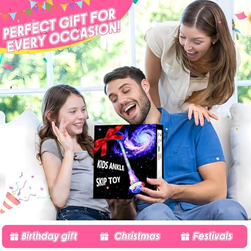 Dolanus Ankle Skip Toys with Counter, 6 7 8 Year Old Girl Birthday Gifts - color: Pink