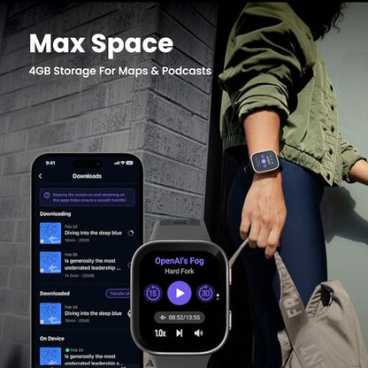 Amazfit Bip Max Smart Watch, 2.07" AMOLED Display, GPS, iOS/Android - color: Carbon Gray, style: Bip Max
