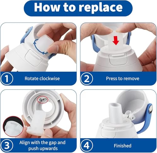 10 Pack Silicone Mouthpiece Replacement Compatible with Brita Water Bottle